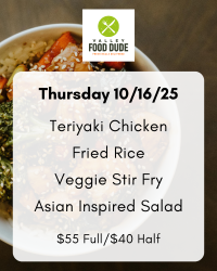 Thursday Oct 16: Teriyaki Chicken