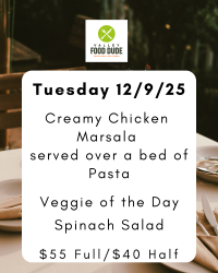 Tuesday, December 9: Chicken Marsala