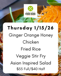 Thursday January 15: Honey Orange Chicken