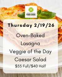 Thurs Feb 19: Lasagna