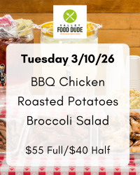 Tuesday March 10: BBQ Chicken