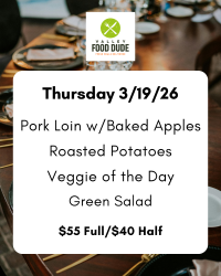 Thursday March 19:  Pork Loin