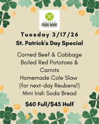 Tuesday March 17: St Patty's Day!