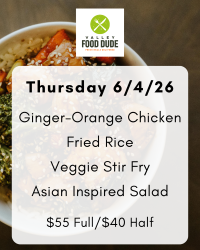 Thursday June 4: Ginger Orange Chicken