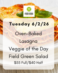Tuesday June 2: Lasagna