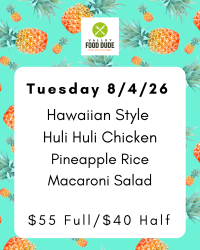 Tuesday August 4: Huli Huli Chicken