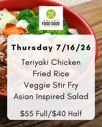 Thursday July 16: Teriyaki Chicken
