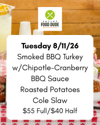 Tuesday August 11: BBQ Turkey