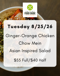 Tuesday August 25: Ginger Orange Chicken