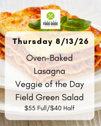 Thursday August 13: Lasagna