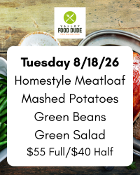 Tuesday August 18: Meatloaf