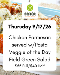 Thurs Sep 17: Chicken Parm