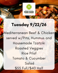 Tuesday Sept 22: Mediterranean Beef & Chicken