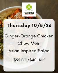 Thursday Oct 8:  Ginger Chicken